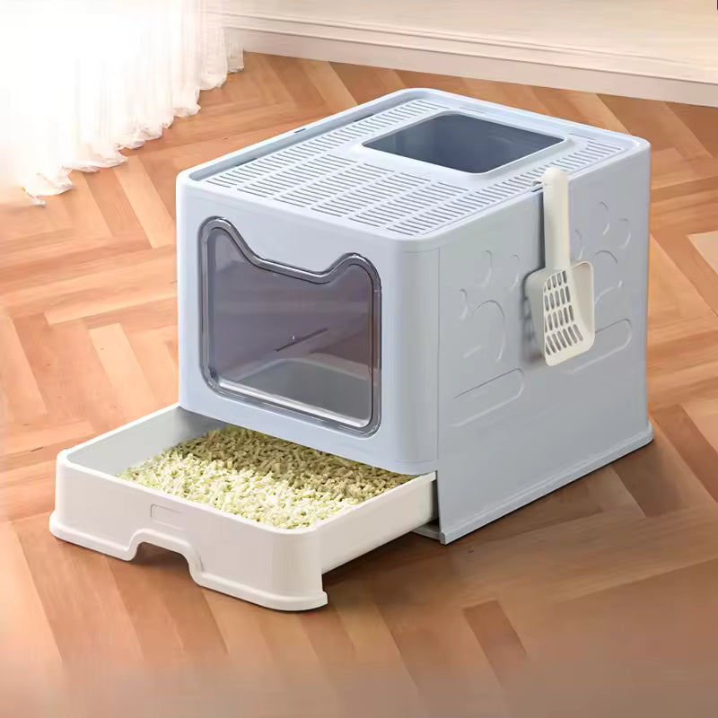 WhiskerHaven™ Maison de Litière Automatique
