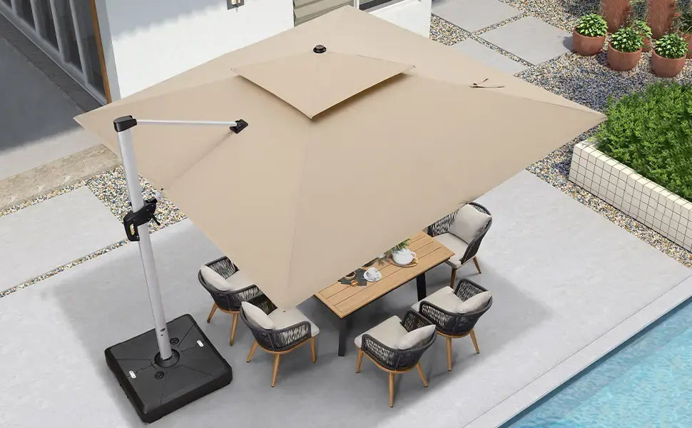 SunLume™ Solar LED Umbrella