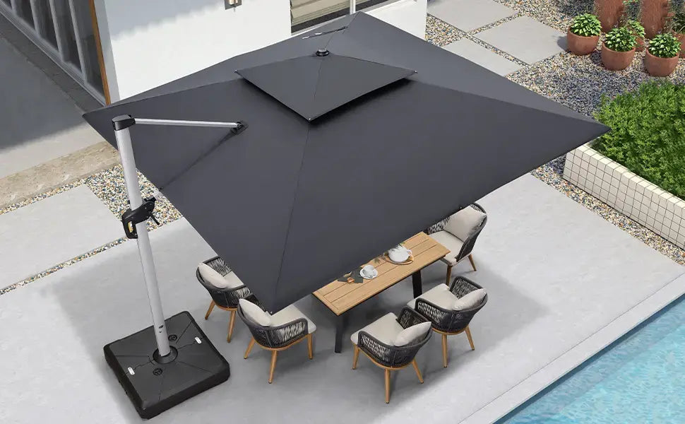 SunLume™ Solar LED Umbrella