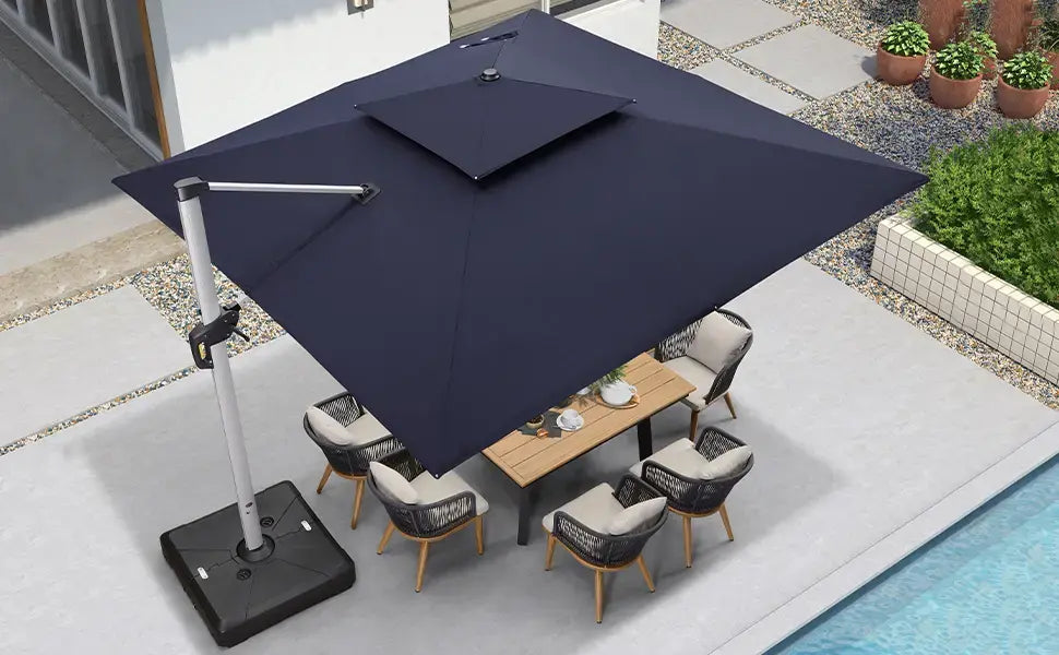 SunLume™ Solar LED Umbrella