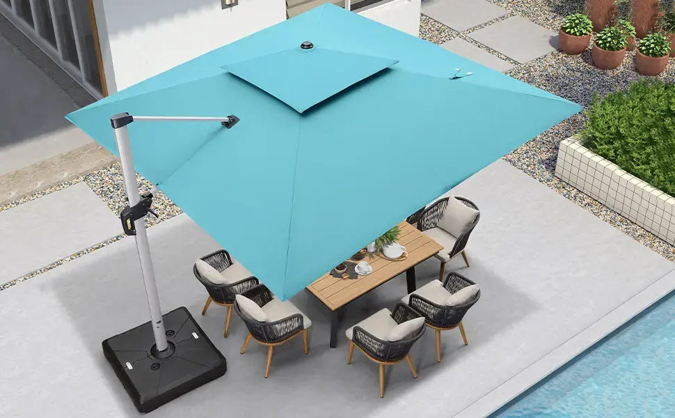 SunLume™ Solar LED Umbrella