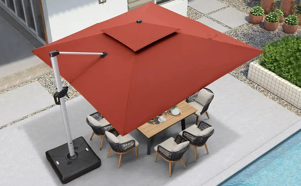 SunLume™ Solar LED Umbrella