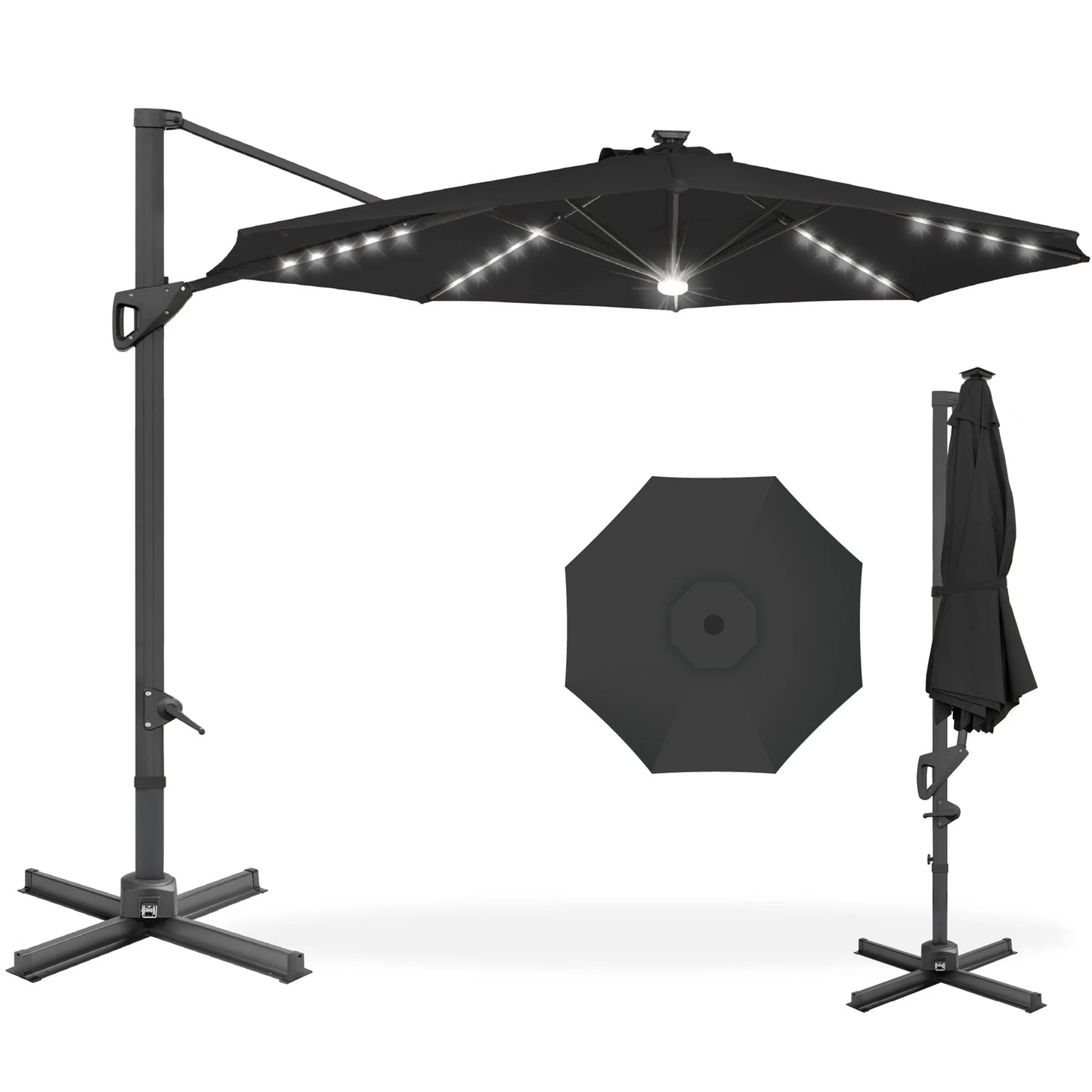 SunLume™ Solar LED Umbrella