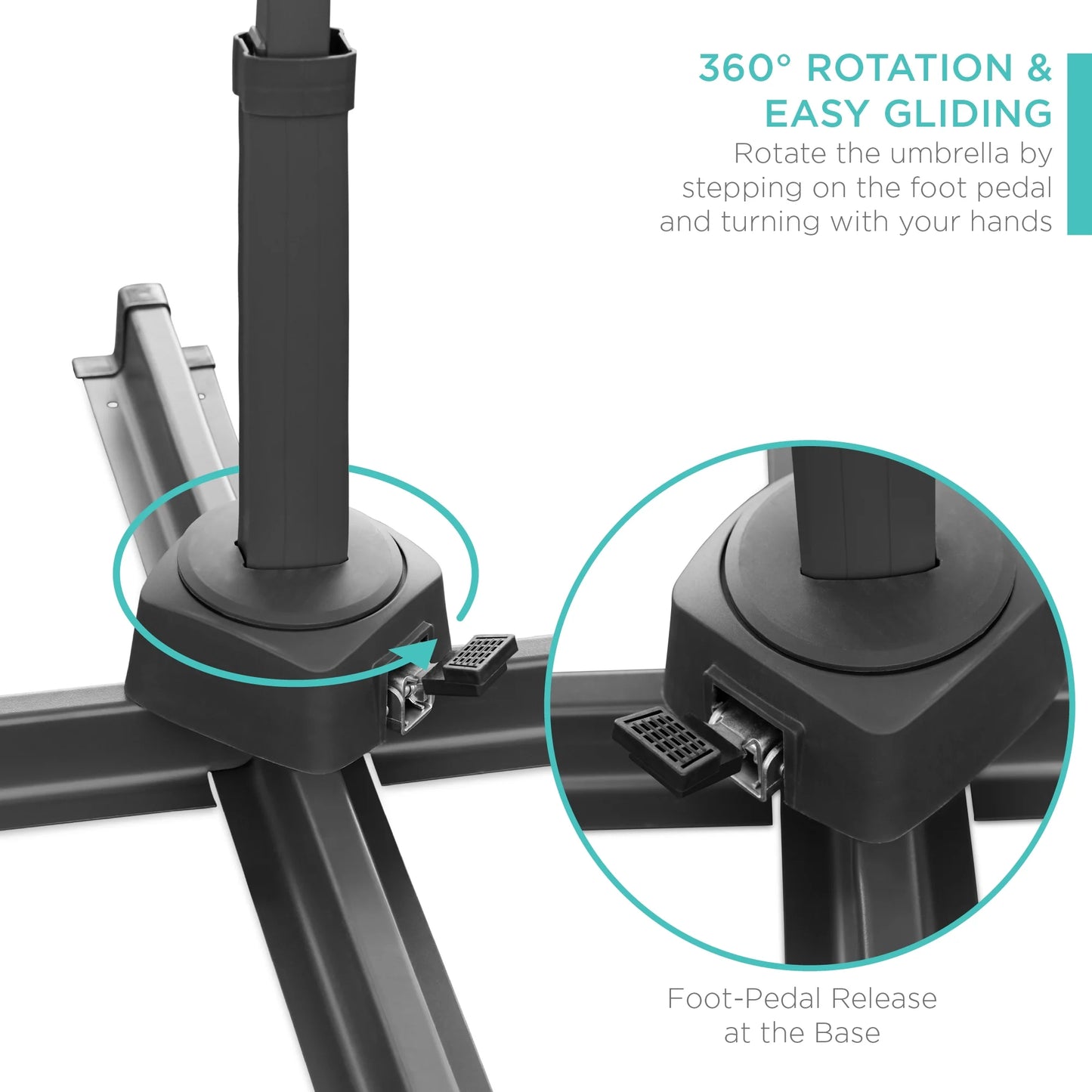 SunLume™ Solar LED Umbrella