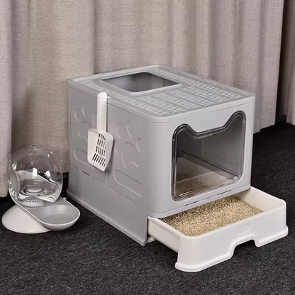 WhiskerHaven™ Maison de Litière Automatique