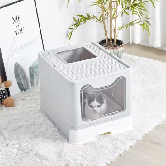 WhiskerHaven™ Maison de Litière Automatique